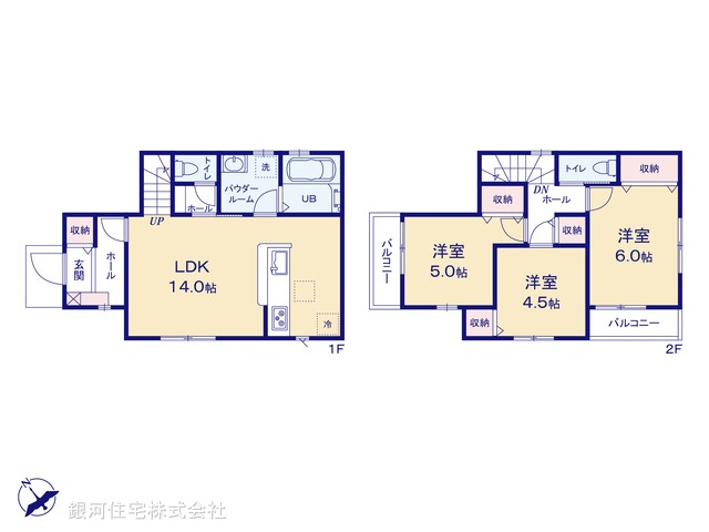 G00397526 東京都武蔵村山市残堀５丁目 新築一戸建て 3180万円【間取図】