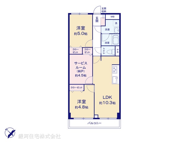 G00397556 埼玉県富士見市西みずほ台１丁目 中古マンション 2198万円【間取図】