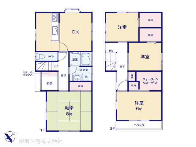 G00397564 埼玉県入間市東町６丁目 中古一戸建て 2099万円【間取図】