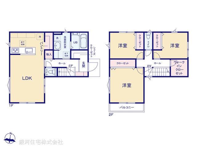 G00397775 東京都八王子市中山 新築一戸建て 3300万円【間取図】