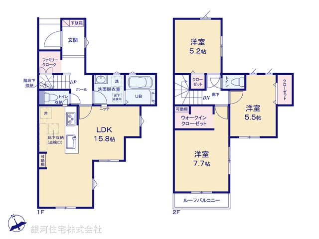 G00397798 東京都町田市小山町 新築一戸建て 3890万円【間取図】