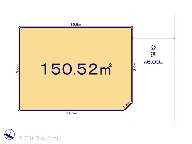 G00397842 東京都羽村市神明台１丁目 土地 3680万円【区画図】