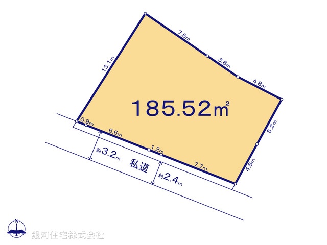 G00397942 神奈川県中郡大磯町大磯 土地 3860万円【区画図】