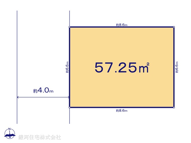 G00397971 神奈川県横浜市神奈川区神之木台 土地 4320万円【区画図】
