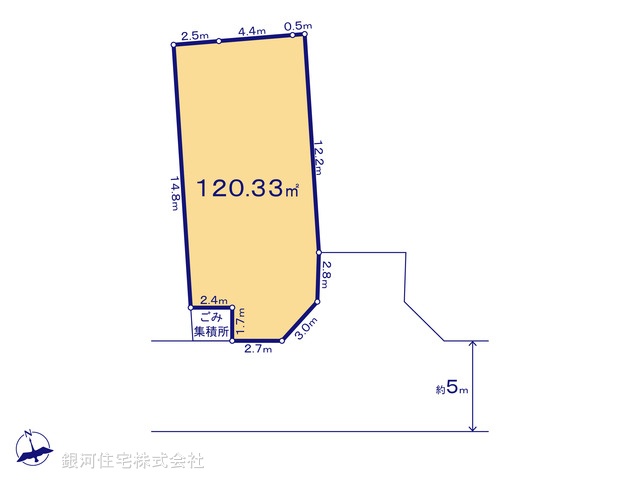 G00398065 神奈川県厚木市下荻野 土地 2010万円【区画図】