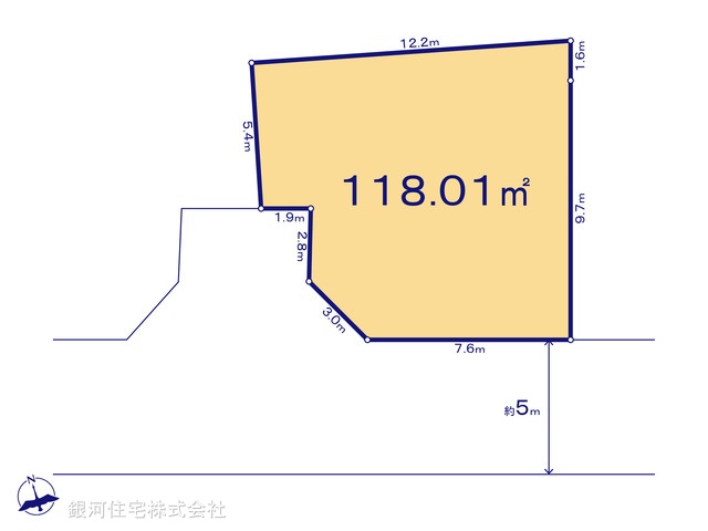 G00398067 神奈川県厚木市下荻野 土地 2150万円【区画図】
