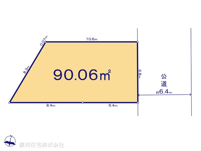 G00398393 東京都江戸川区上一色２丁目 土地(建築条件付土地) 4710万円【区画図】