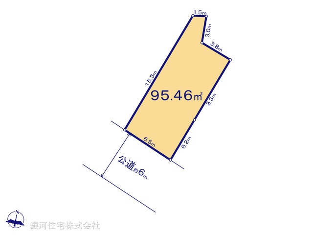 G00398396 東京都江戸川区上一色２丁目 土地(建築条件付土地) 4930万円【区画図】