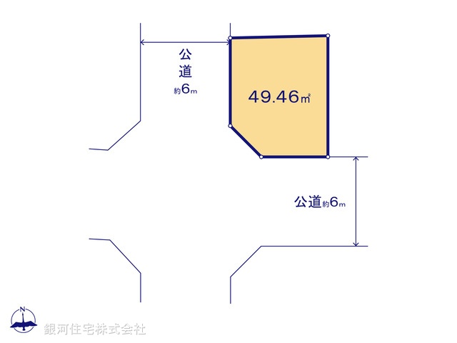 G00398419 東京都江戸川区中葛西６丁目 土地 5990万円【区画図】