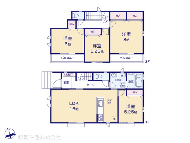 G00398441 千葉県千葉市若葉区千城台東３丁目 新築一戸建て 3190万円【間取図】