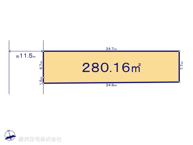 G00398468 神奈川県相模原市緑区橋本５丁目 土地 1億1000万円【区画図】