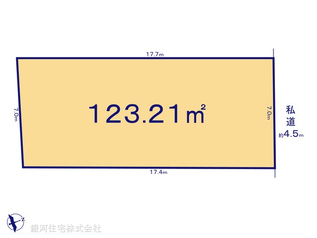 G00398515 神奈川県横浜市鶴見区馬場７丁目 土地 3780万円【区画図】