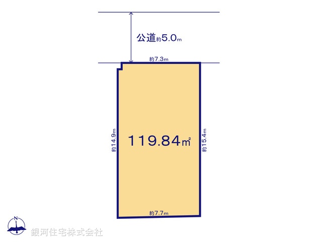 G00398608 千葉県松戸市金ヶ作 土地 2999万円【区画図】