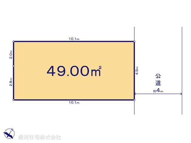 G00398641 埼玉県蕨市錦町６丁目 土地 2830万円【区画図】