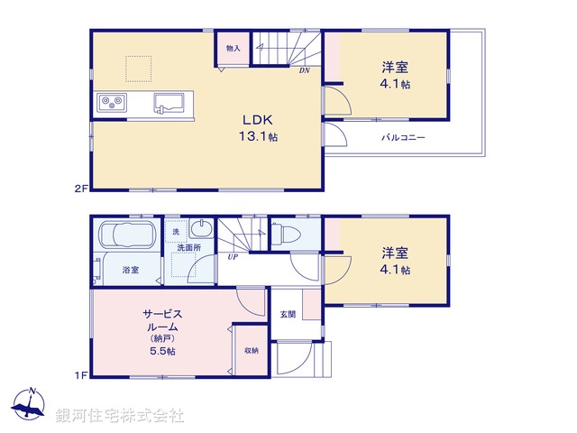 G00398658 千葉県市川市曽谷３丁目 新築一戸建て 3080万円【間取図】