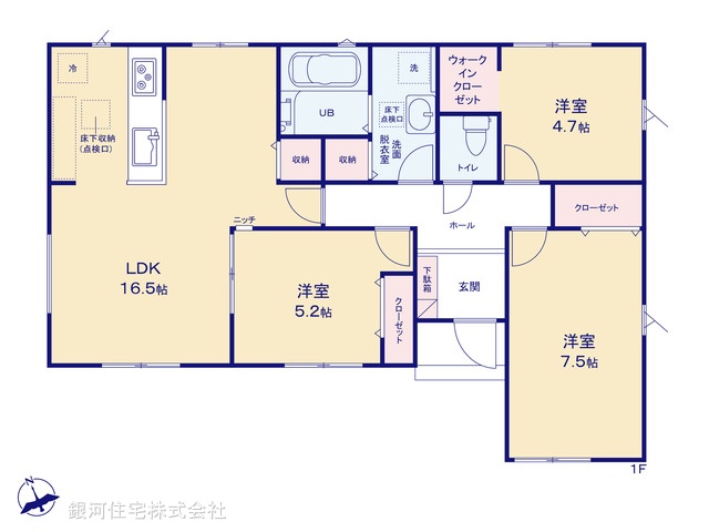 G00398679 千葉県木更津市高柳 新築一戸建て 3290万円【間取図】