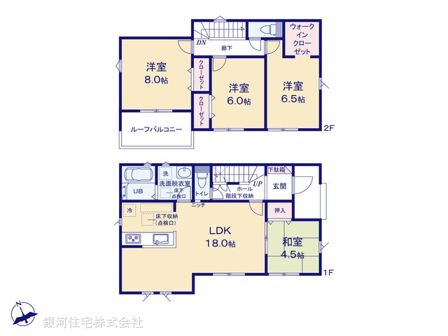 G00398681 千葉県木更津市高柳 新築一戸建て 3190万円【間取図】