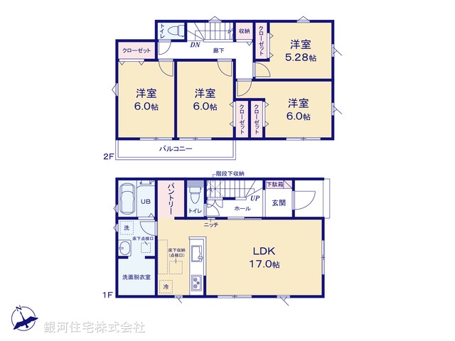 G00398682 千葉県木更津市高柳 新築一戸建て 3190万円【間取図】
