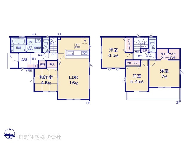 G00398711 埼玉県さいたま市桜区大字塚本 新築一戸建て 4399万円【間取図】
