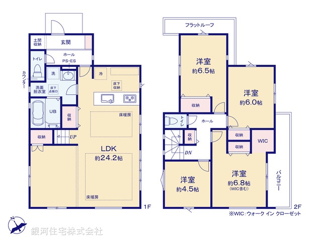 G00398770 東京都八王子市七国１丁目 新築一戸建て 6499万円【間取図】