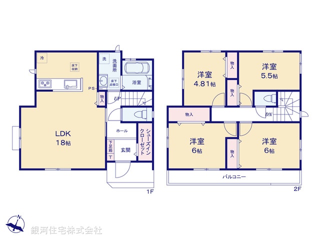 G00398894 千葉県船橋市大穴北２丁目 新築一戸建て 2790万円【間取図】