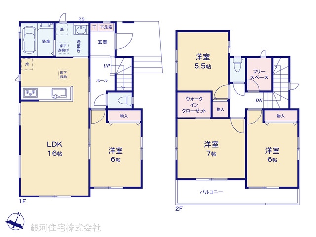 G00398896 千葉県船橋市大穴北２丁目 新築一戸建て 3690万円【間取図】