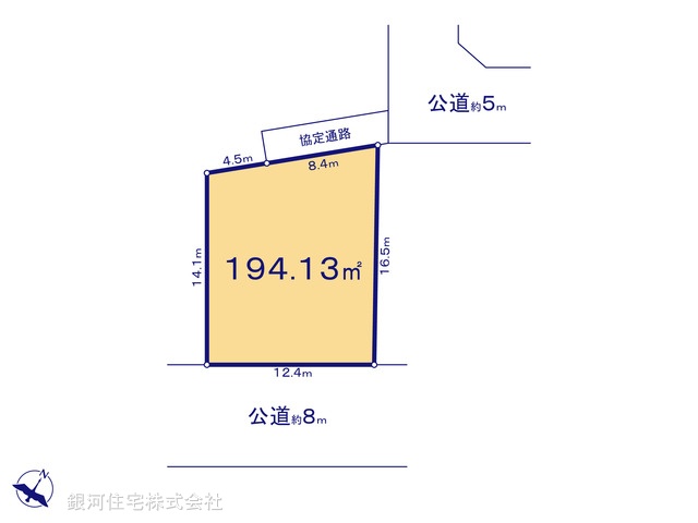 G00398901 埼玉県さいたま市岩槻区大字表慈恩寺 土地 2890万円【区画図】