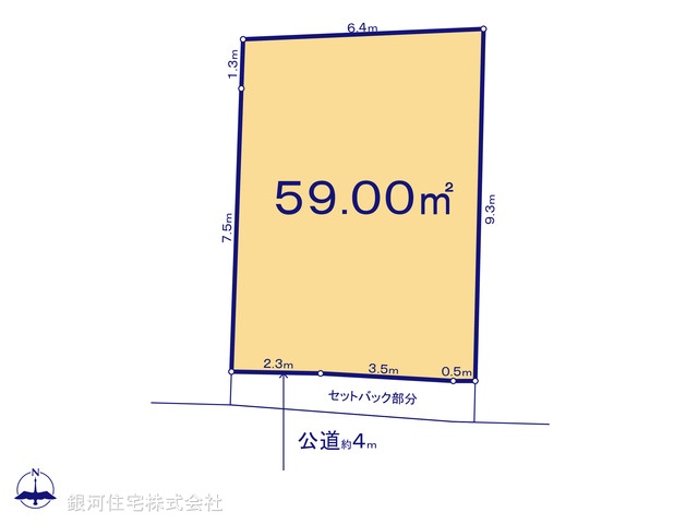 G00398949 神奈川県横浜市西区西戸部町２丁目 土地(建築条件付土地) 4480万円【区画図】