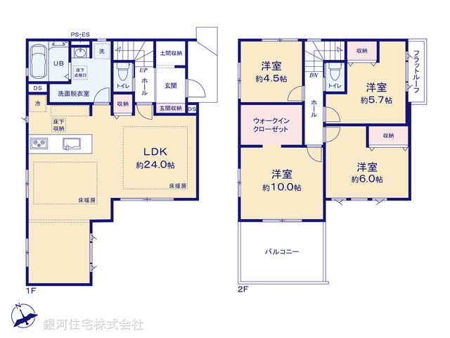 G00398952 埼玉県越谷市赤山町２丁目 新築一戸建て 6499万円【間取図】
