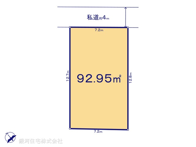G00398960 千葉県船橋市東船橋６丁目 土地 4250万円【区画図】