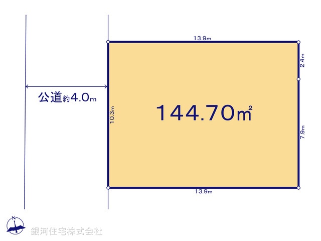 G00398964 神奈川県横浜市港北区高田西５丁目 土地 5999万円【区画図】