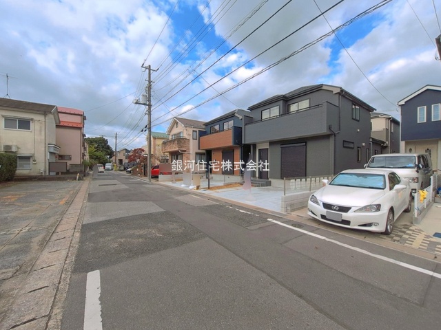 G00399009 千葉県市川市本北方３丁目 新築一戸建て 5590万円 土地面積103.71m² (約31.37坪) 建物面積95.01m² (約28.74坪) 間取り３ＳＬＤＫ 築年月2026年11月【外観3】
