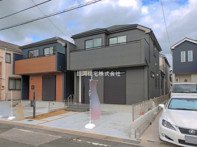 G00399009 千葉県市川市本北方３丁目 新築一戸建て 5590万円 土地面積103.71m² (約31.37坪) 建物面積95.01m² (約28.74坪) 間取り３ＳＬＤＫ 築年月2026年11月【外観7】