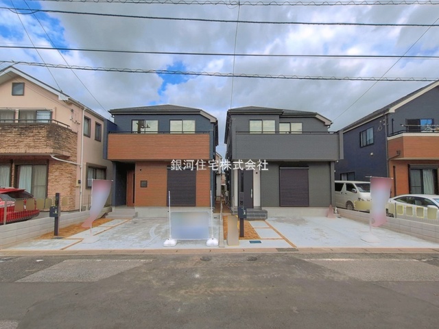 G00399009 千葉県市川市本北方３丁目 新築一戸建て 5590万円 土地面積103.71m² (約31.37坪) 建物面積95.01m² (約28.74坪) 間取り３ＳＬＤＫ 築年月2026年11月【外観8】
