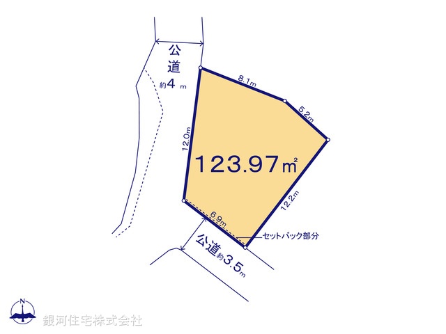 G00399030 神奈川県横浜市保土ヶ谷区東川島町 土地(建築条件付土地) 4040万円【区画図】