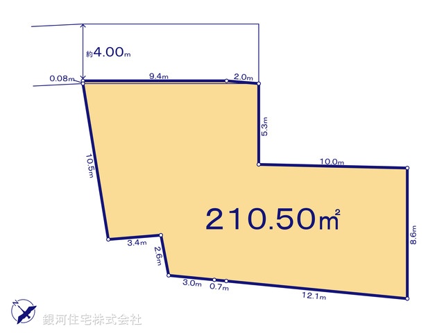 G00399083 東京都目黒区東山１丁目 土地 3億9000万円【区画図】