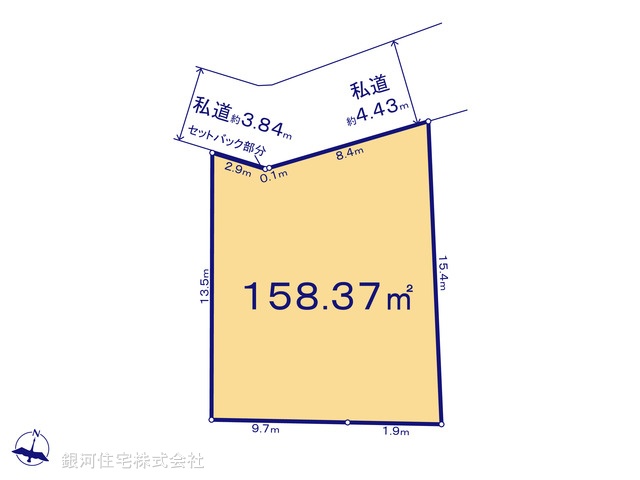 G00399085 神奈川県横浜市港北区篠原台町 土地 6980万円【区画図】