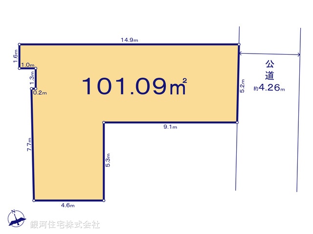 G00399097 東京都豊島区長崎４丁目 土地(建築条件付土地) 1億1800万円【区画図】