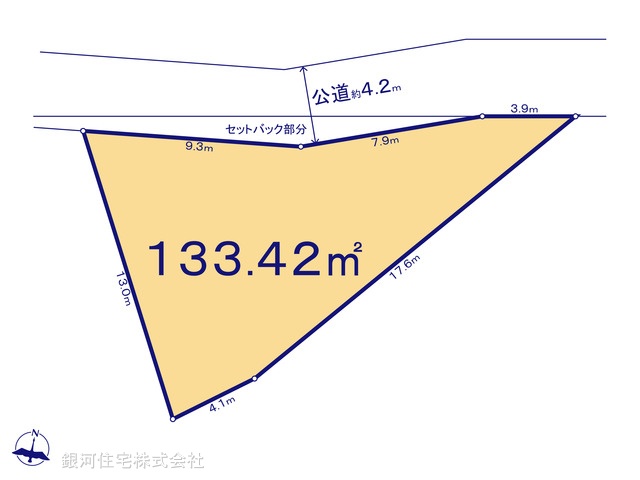 G00399158 東京都日野市三沢３丁目 土地(建築条件付土地) 3530万円【区画図】