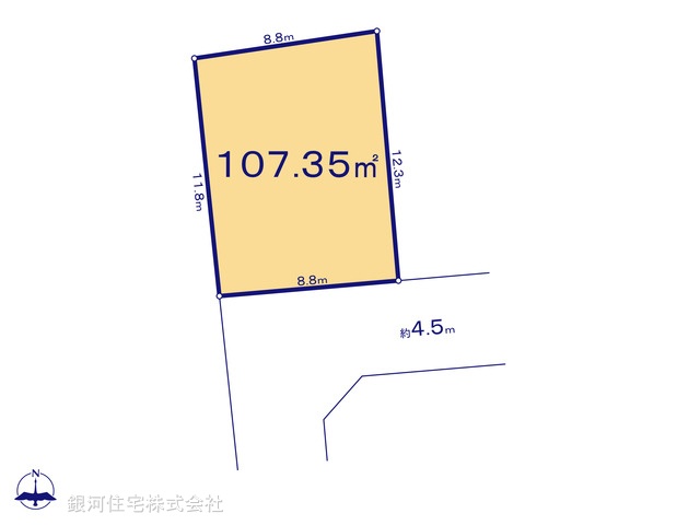 G00399174 神奈川県茅ヶ崎市松尾 土地 3150万円【区画図】