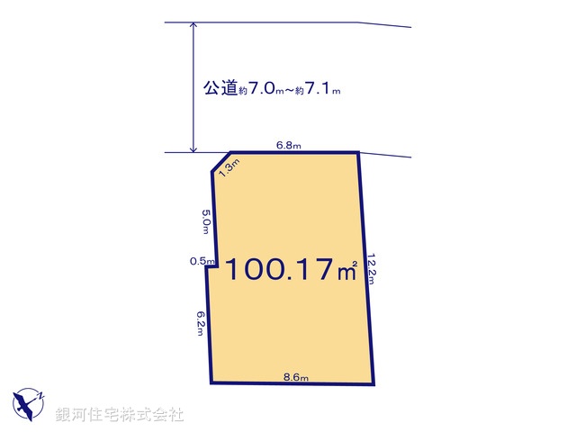G00399280 千葉県船橋市夏見６丁目 土地 3800万円【区画図】