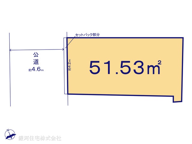 G00399281 東京都世田谷区梅丘３丁目 土地(建築条件付土地) 6490万円【区画図】