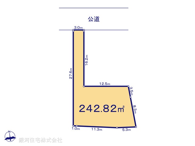 G00399326 神奈川県横浜市泉区中田南１丁目 土地 6180万円【区画図】