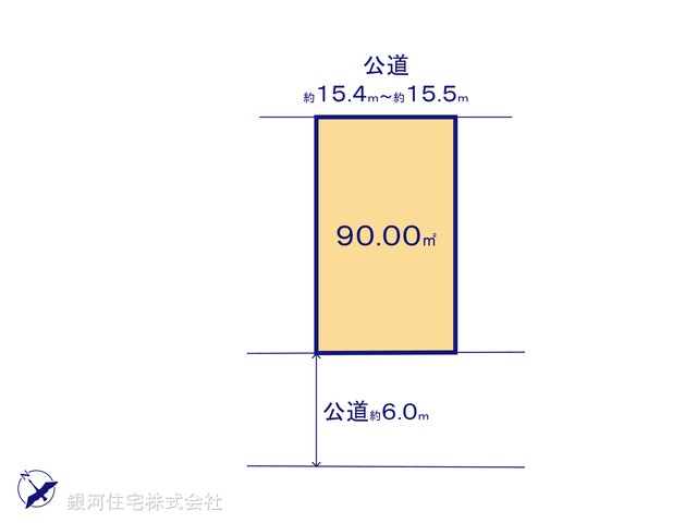 G00399345 千葉県浦安市弁天４丁目 土地 6649万円【区画図】
