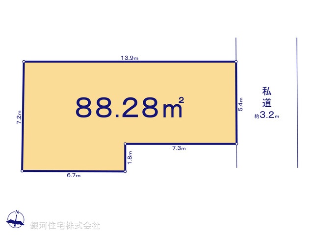 G00399429 東京都品川区西五反田４丁目 土地 1億2980万円【区画図】
