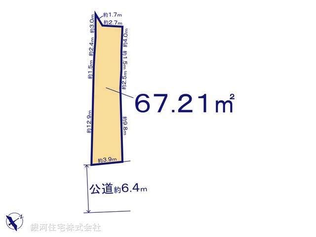 G00399482 神奈川県横須賀市長井５丁目 土地 1098万円【区画図】