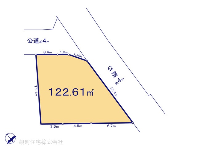G00399483 東京都町田市野津田町 土地 1800万円【区画図】