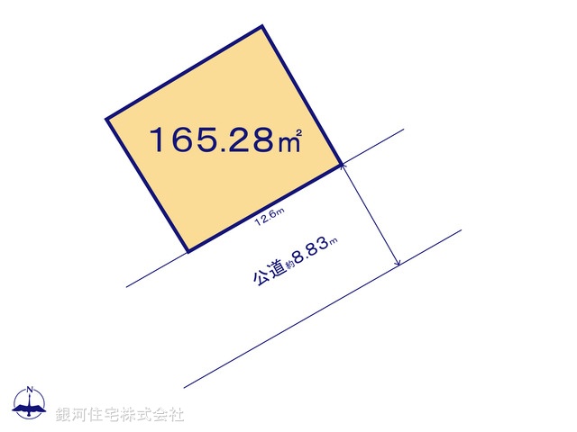 G00399489 東京都青梅市吹上 土地 1980万円【区画図】