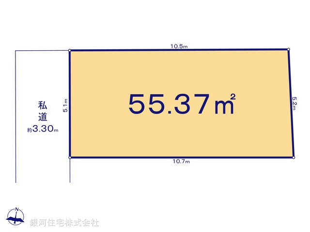 G00399515 東京都文京区白山２丁目 土地 7980万円【区画図】