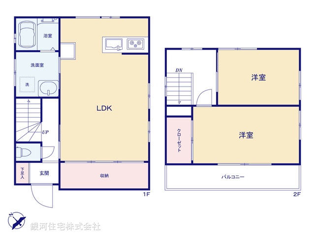G00399530 埼玉県川越市大字下赤坂 中古一戸建て 1290万円【間取図】